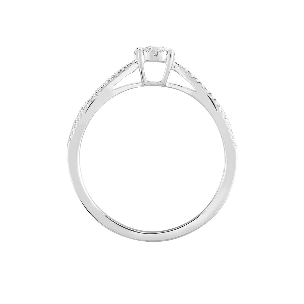Bague Orphee Or Blanc Diamant - Bagues solitaires Femme | Histoire d&rsquo;Or