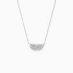 Collier Argent Brieuc Oxyde - Bijoux Lune Femme | Histoire d&rsquo;Or