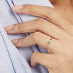 Bague Or Jaune Levenez Emeraude - Bagues solitaires Femme | Histoire d&rsquo;Or