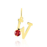 Pendentif Helidie Coccinelle Lettre Or Jaune - Pendentifs Enfant | Histoire d&rsquo;Or