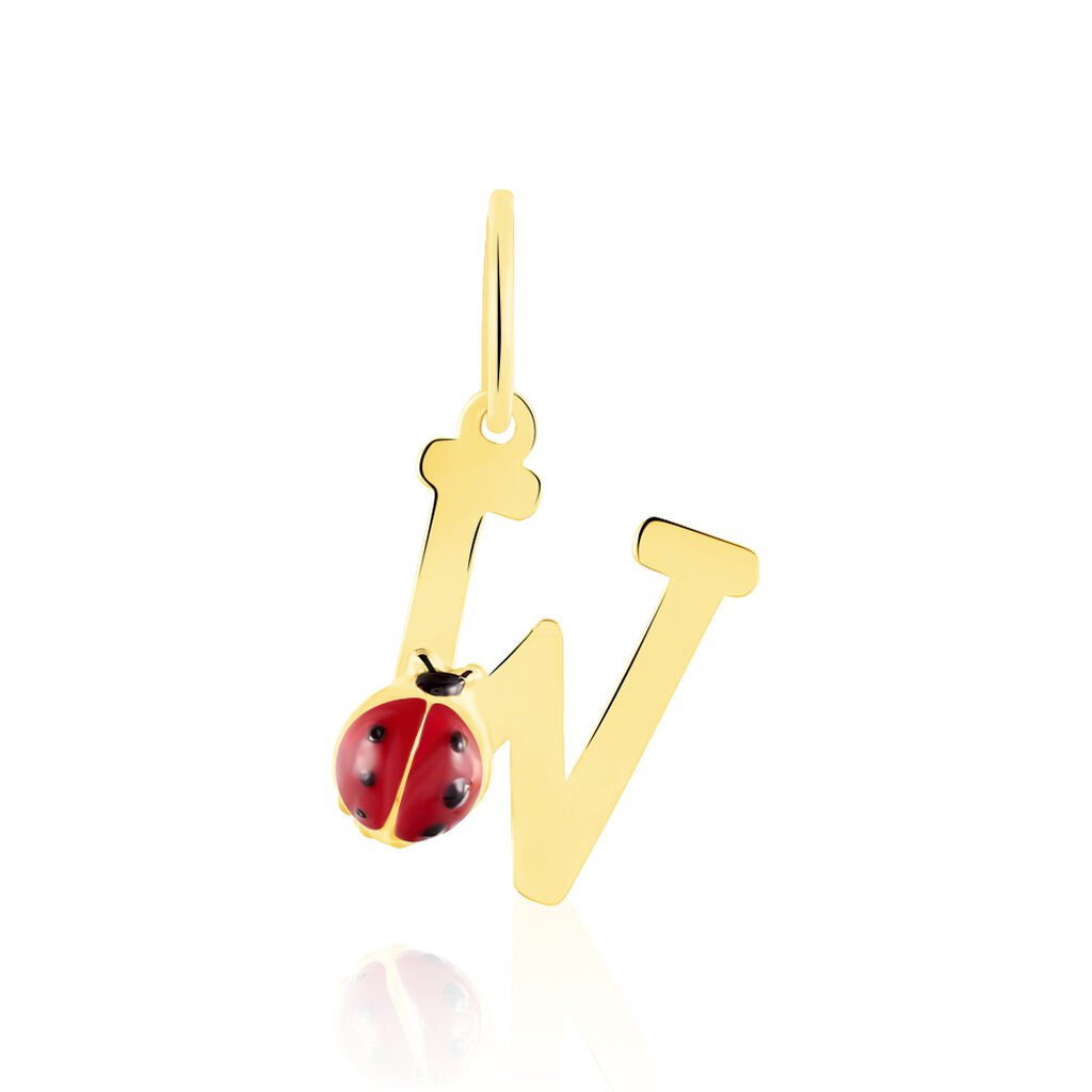 Pendentif Helidie Coccinelle Lettre Or Jaune - Pendentifs Enfant | Histoire d’Or