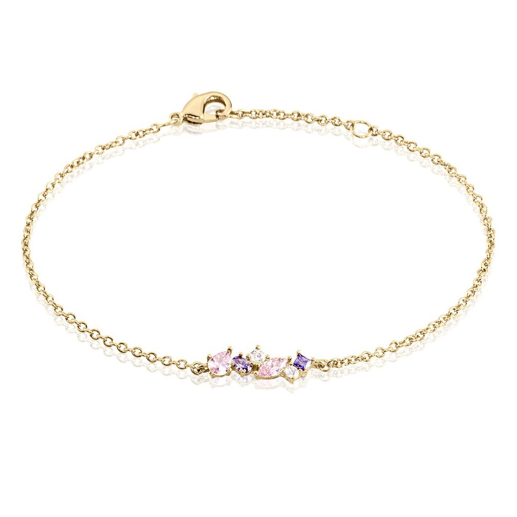 Bracelet Plaqué Or Eliina Oxyde De Zirconium - Bracelets Femme | Histoire d’Or