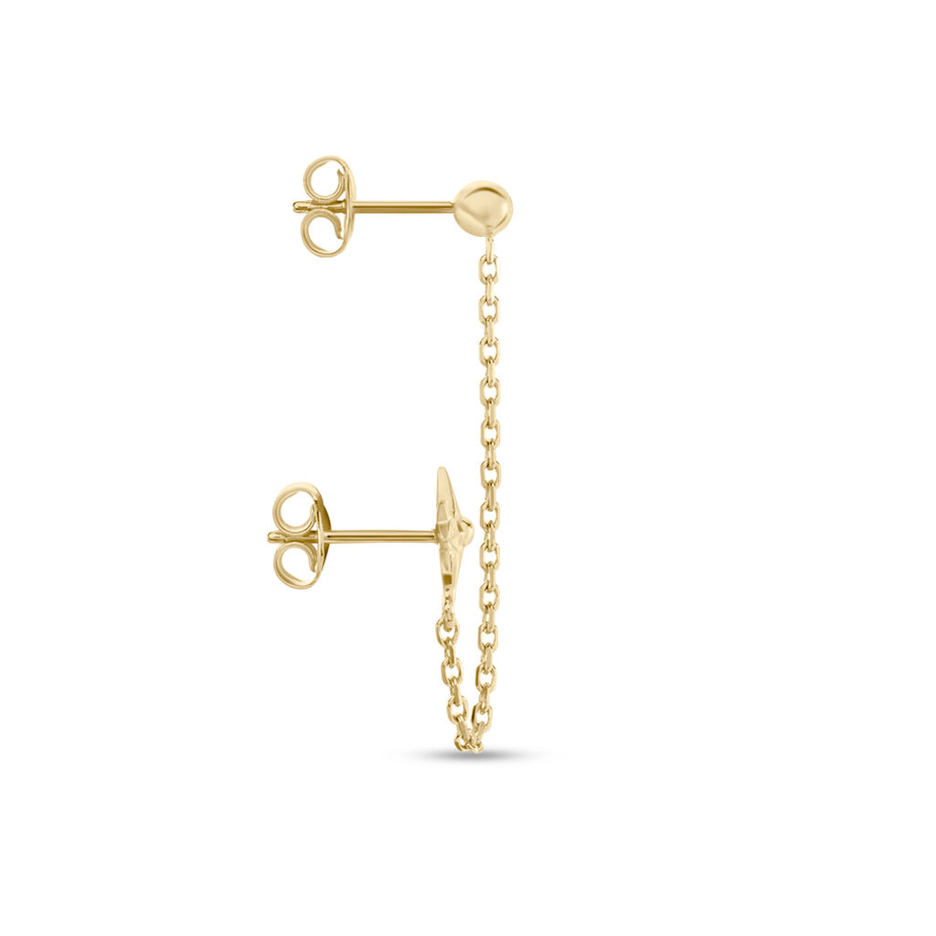 Bijou D'oreille Unitaire Plaqué Or Ignatus - Boucles d'Oreilles Etoile Femme | Histoire d’Or
