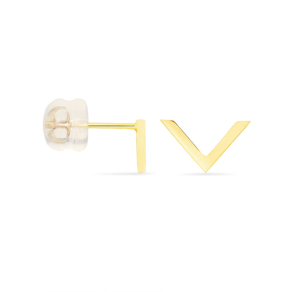Boucles D'oreilles Puces Ella Or Jaune - Clous d'oreilles Femme | Histoire d’Or