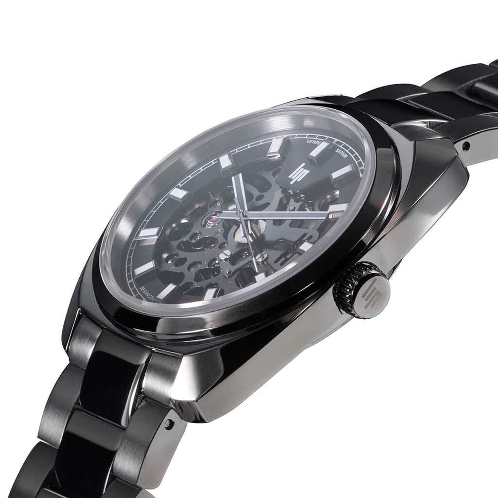 Montre Lip General De Gaulle Auto Squelette Gris - Id&eacute;es cadeaux Homme | Histoire d&rsquo;Or