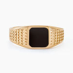 Chevali&egrave;re Plaqu&eacute; Or Jaune Ariston Email Noir - Chevali&egrave;res Homme | Histoire d&rsquo;Or