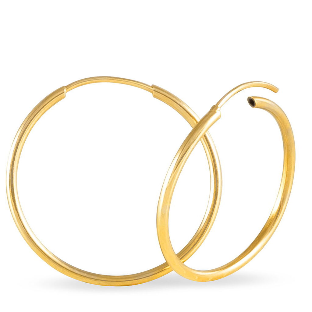 Créoles Dominae Or Jaune - Boucles d'oreilles créoles Femme | Histoire d’Or