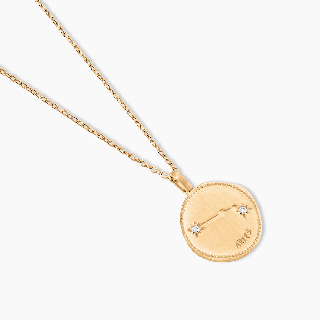 Collier Iago Plaqu&eacute; Or Oxydes De Zirconium - Colliers Zodiaque Femme | Histoire d&rsquo;Or