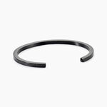 Jonc Jourdan Teno Acier Noir - Bracelets joncs Homme | Histoire d&rsquo;Or