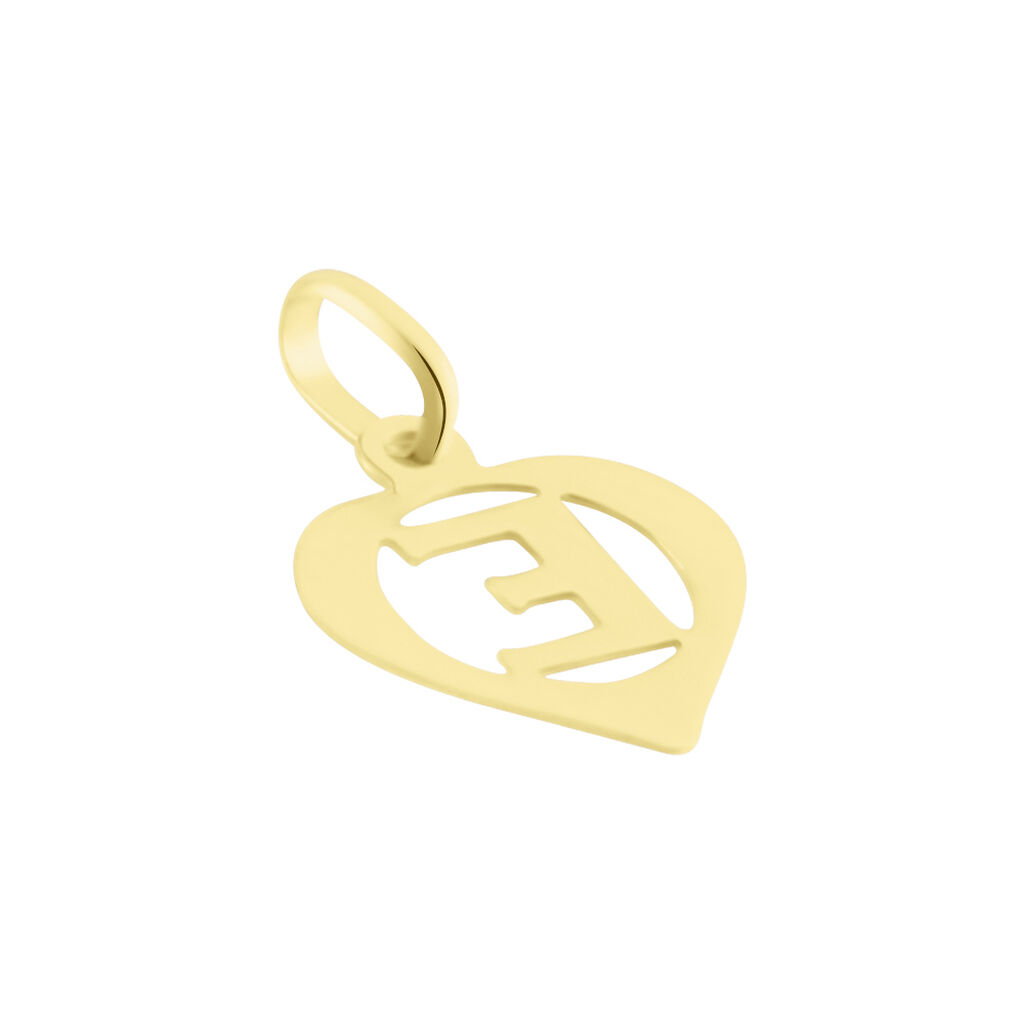 Pendentif Eudocie Coeur Lettre Or Jaune - Pendentifs Femme | Histoire d’Or