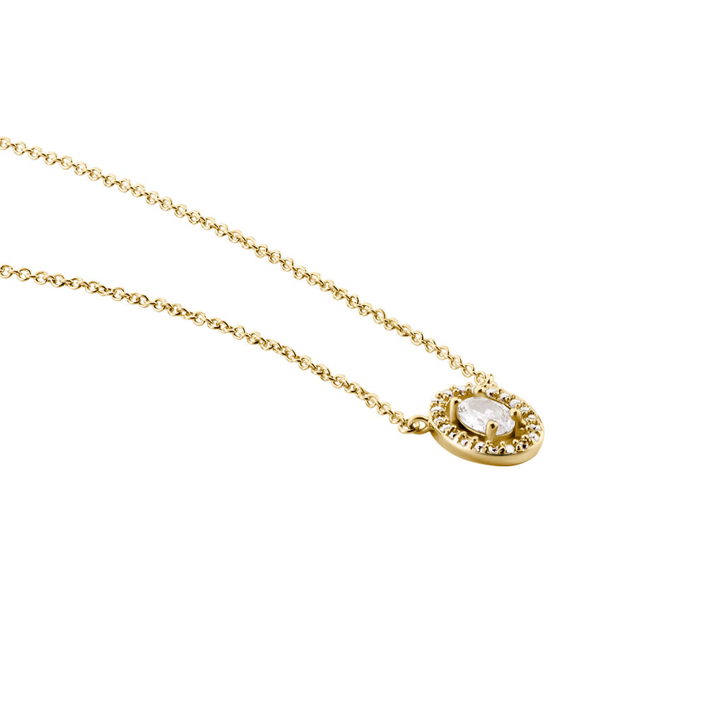 Collier Classical Plaqué Or Jaune Oxyde De Zirconium - Colliers fantaisie Femme | Histoire d’Or