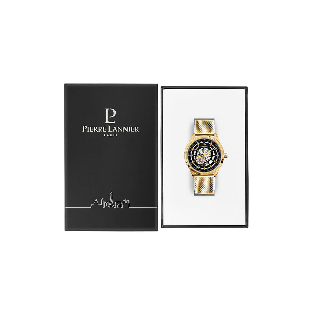 Montre Pierre Lannier Automatique Noir - Montres Homme | Histoire d&rsquo;Or