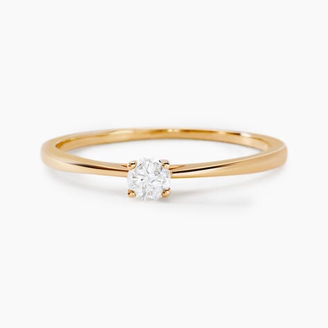 Bague Solitaire One Or Jaune Diamant - Bagues solitaires Femme | Histoire d&rsquo;Or