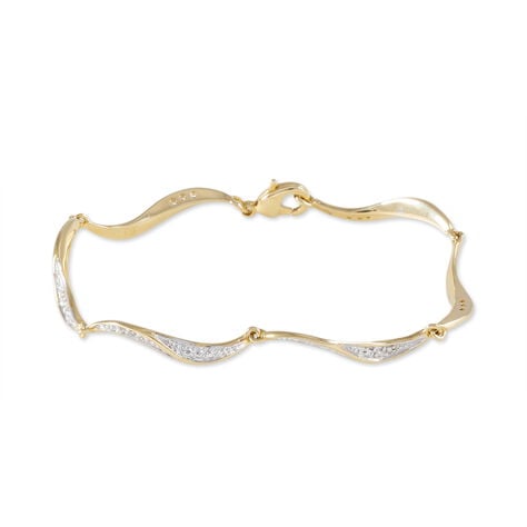 Bracelet Caralia Plaqué Or Jaune Oxyde De Zirconium - Bracelets Femme | Histoire d’Or