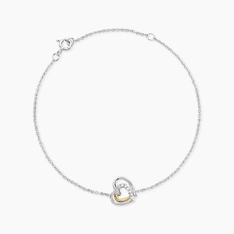 Bracelet Or Jaune Argent Blanc Oxyde De Zirconium - Bracelets Femme | Histoire d&rsquo;Or