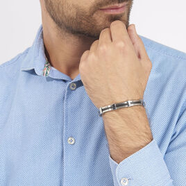 Bracelet Rene Acier Blanc - Bracelets fantaisie Homme | Histoire d’Or