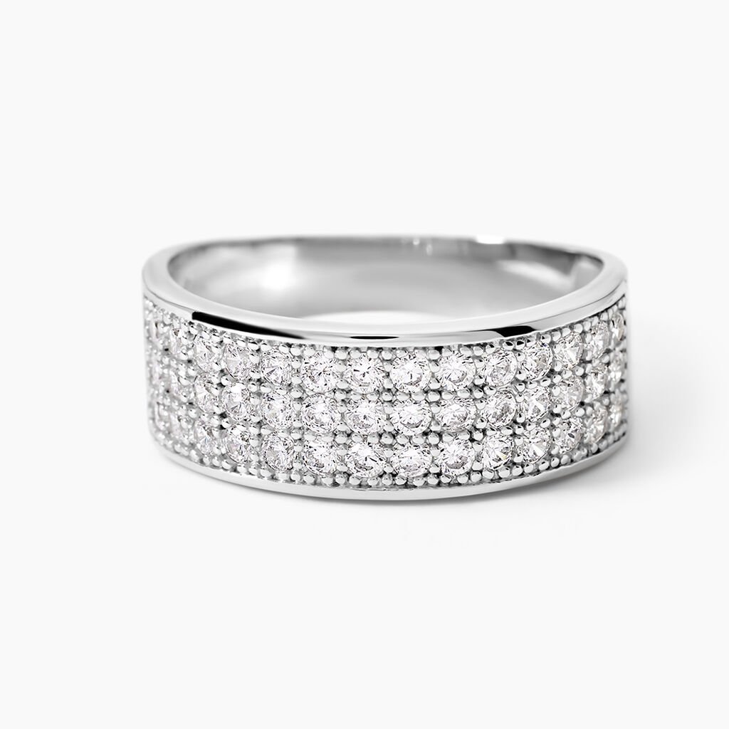 Bague Cecelia Argent Blanc Oxyde De Zirconium - Bagues avec pierre Femme | Histoire d&rsquo;Or
