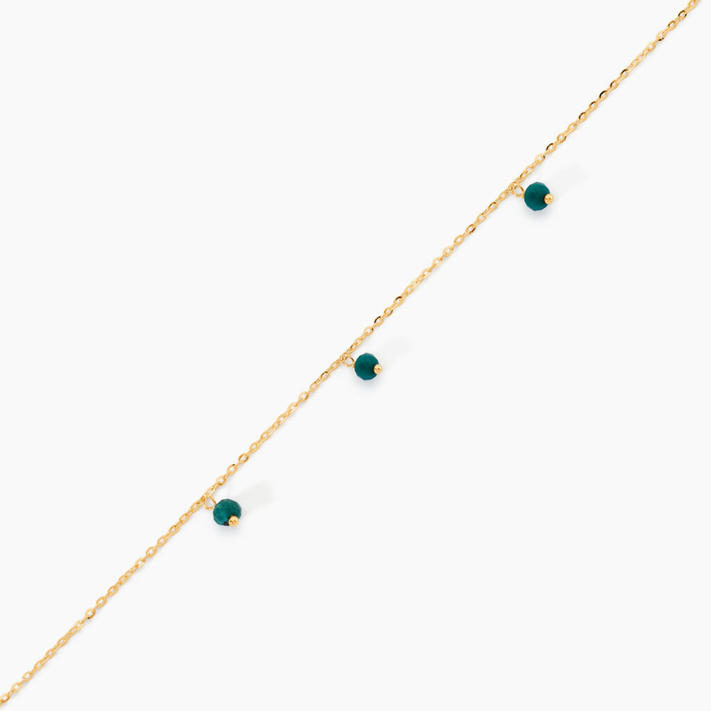 Bracelet Dionysius Or Jaune Turquoise - F&ecirc;te des m&egrave;res Femme | Histoire d&rsquo;Or