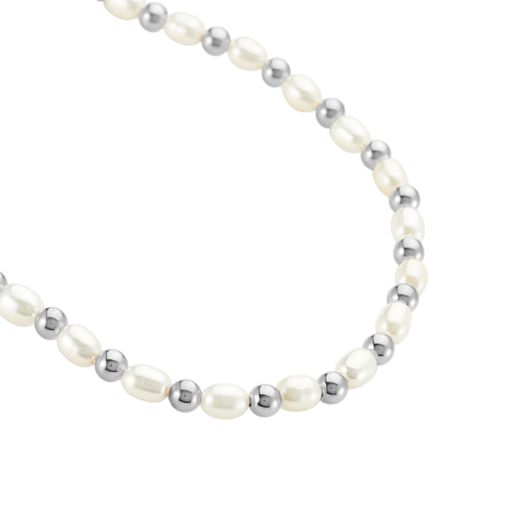 Collier Ras De Cou Argent Bede Perles De Culture - Colliers Femme | Histoire d’Or