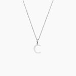 Pendentif Ionia Lettre Or Blanc - Pendentifs Famille | Histoire d&rsquo;Or