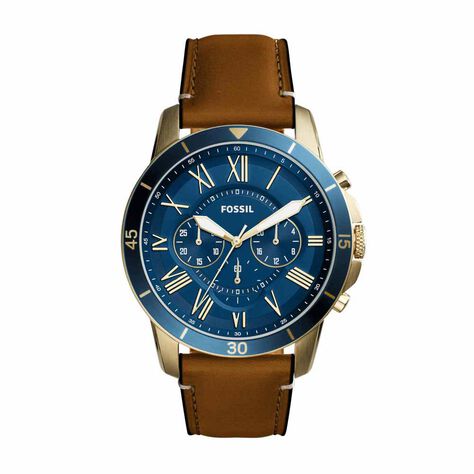 Montre Fossil Grant Sport Bleu - Montres Homme | Histoire d&rsquo;Or