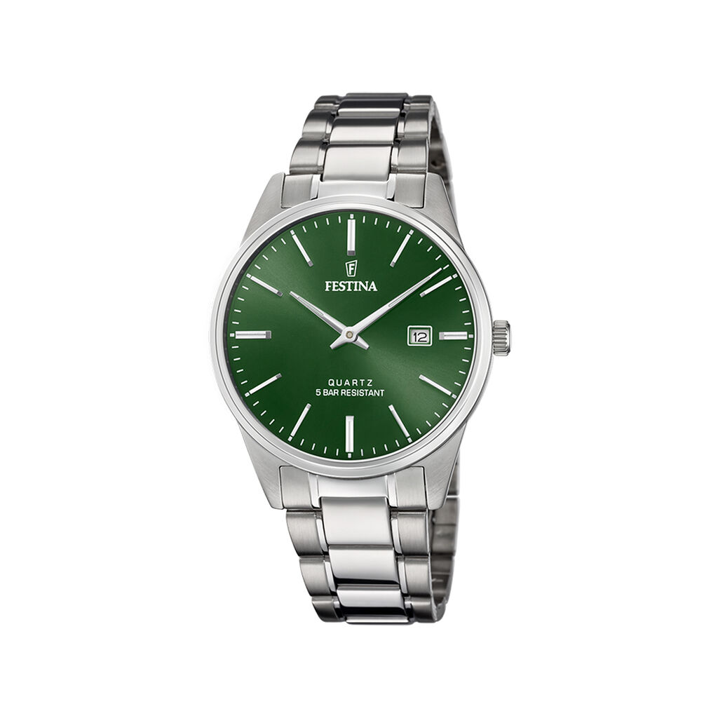 Montre Festina Classics 39 Vert - Montres Homme | Histoire d&rsquo;Or