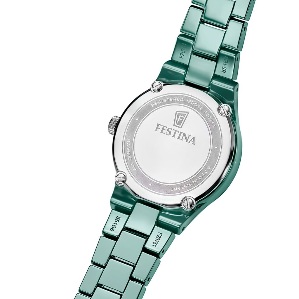 Montre Festina Ceramic 31 Vert - F&ecirc;te des m&egrave;res Femme | Histoire d&rsquo;Or