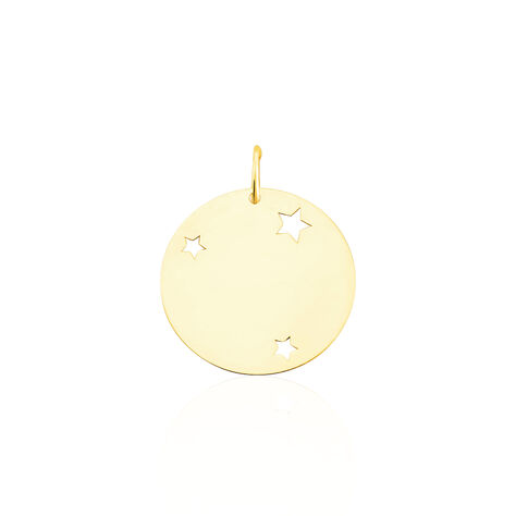 Pendentif Sirona Pastille Gravable Or Jaune - Cadeaux de naissance Enfant | Histoire d’Or