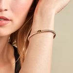 Bracelet Jonc Angelica Plaque Or Jaune Oxyde De Zirconium - Bracelets joncs Femme | Histoire d&rsquo;Or