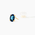 Boucles D'Oreilles Puces Elea Or Jaune Topaze - Clous d'oreilles Femme | Histoire d&rsquo;Or