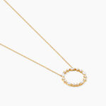 Collier Euphranor Or Jaune Diamant Synth&eacute;tique - Colliers Femme | Histoire d&rsquo;Or