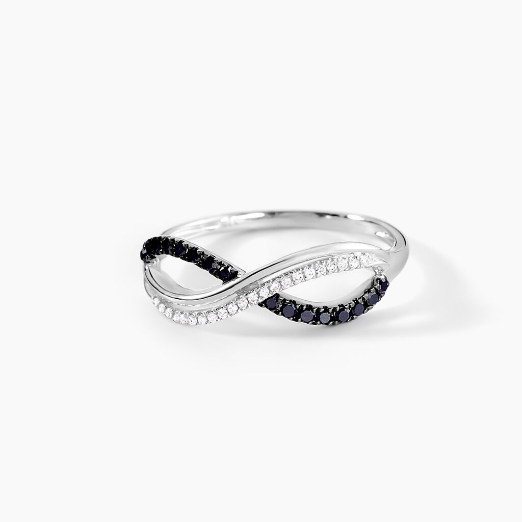 Bague Rejane Or Blanc Diamant - Bagues avec pierre Femme | Histoire d’Or