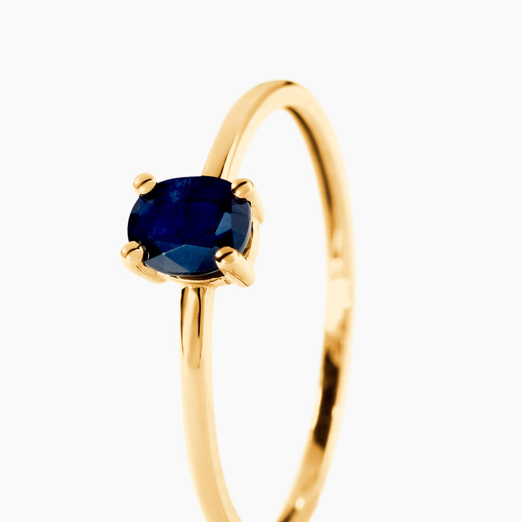 Bague Lily Or Jaune Saphir -  Femme | Histoire d&rsquo;Or