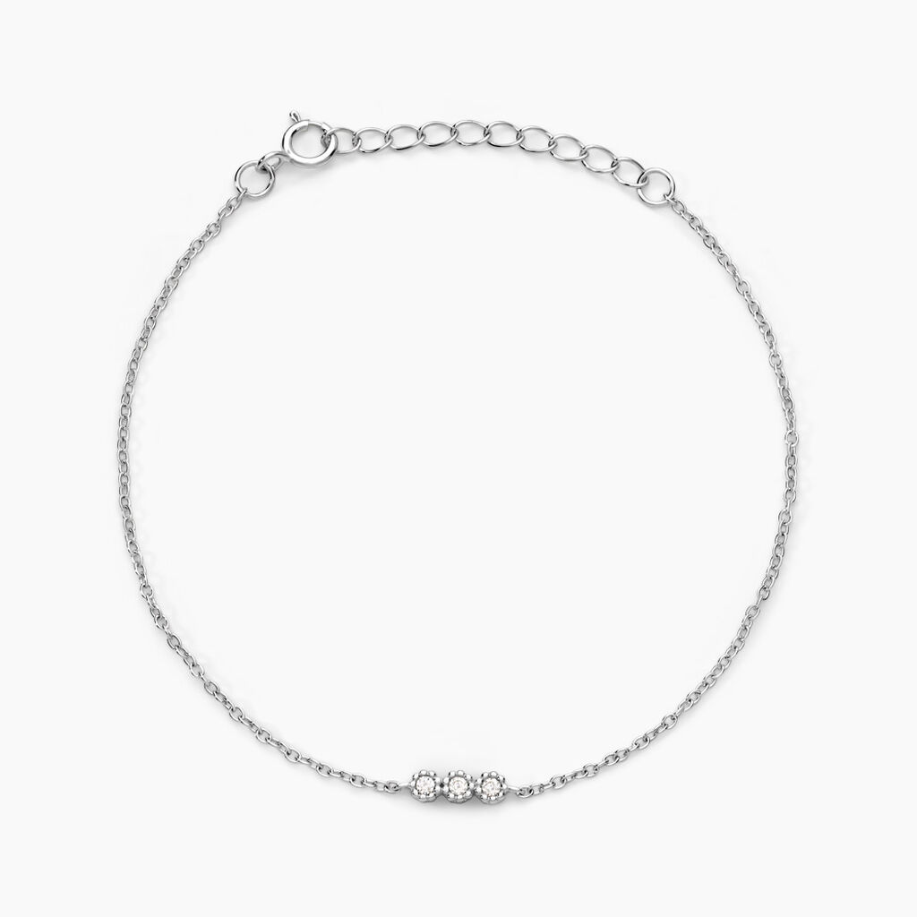 Bracelet Janys Argent Blanc Oxyde De Zirconium - Bracelets Femme | Histoire d’Or
