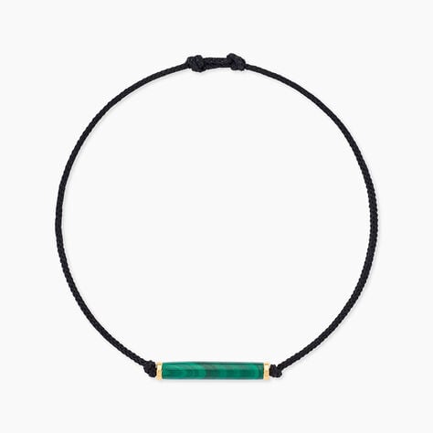 Bracelet Irving Or Jaune Malachite - Bracelets cordon Unisex | Histoire d’Or