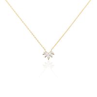 Collier Amazonia Plaqué Or Jaune Oxyde De Zirconium