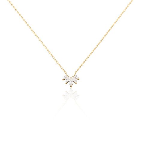 Collier Amazonia Plaqué Or Jaune Oxyde De Zirconium - Colliers Femme | Histoire d’Or