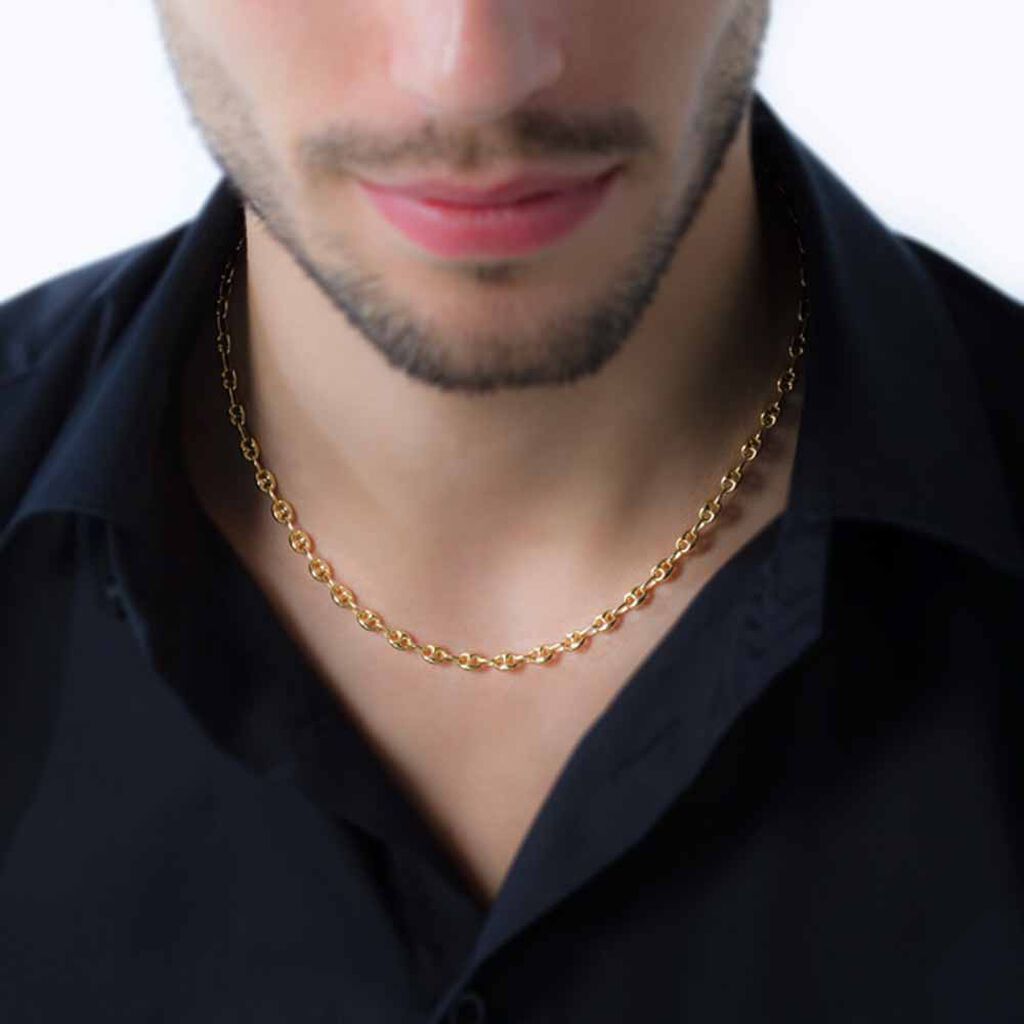 Collier Maille Dami Maille Grain De Cafe Or Jaune - Chaines Femme | Histoire d’Or
