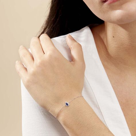 Bracelet Juliettina Or Blanc Saphir Et Diamant - Bracelets Femme | Histoire d’Or