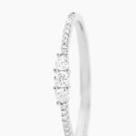 Bague Or Blanc Sabine Diamants - Bagues solitaires Femme | Histoire d&rsquo;Or