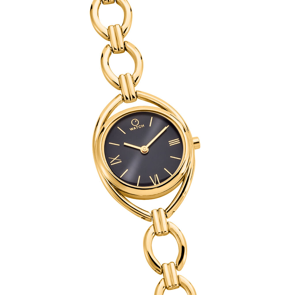 Montre O Watch Ditty Noir - Montres Femme | Histoire d&rsquo;Or