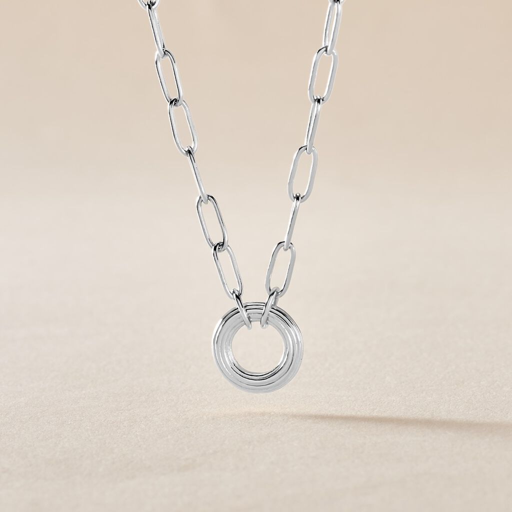 Collier Soho Argent Blanc - Colliers fantaisie Femme | Histoire d’Or