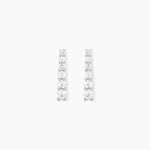 Boucles D'oreilles Pendantes Georas Or Blanc Oxyde - Boucles d'oreilles pendantes Femme | Histoire d&rsquo;Or