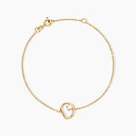 Bracelet Nadzeija Argent Dor&eacute; A L'Or 750/1000 Oxyde De Zirconium - Bracelets Femme | Histoire d&rsquo;Or