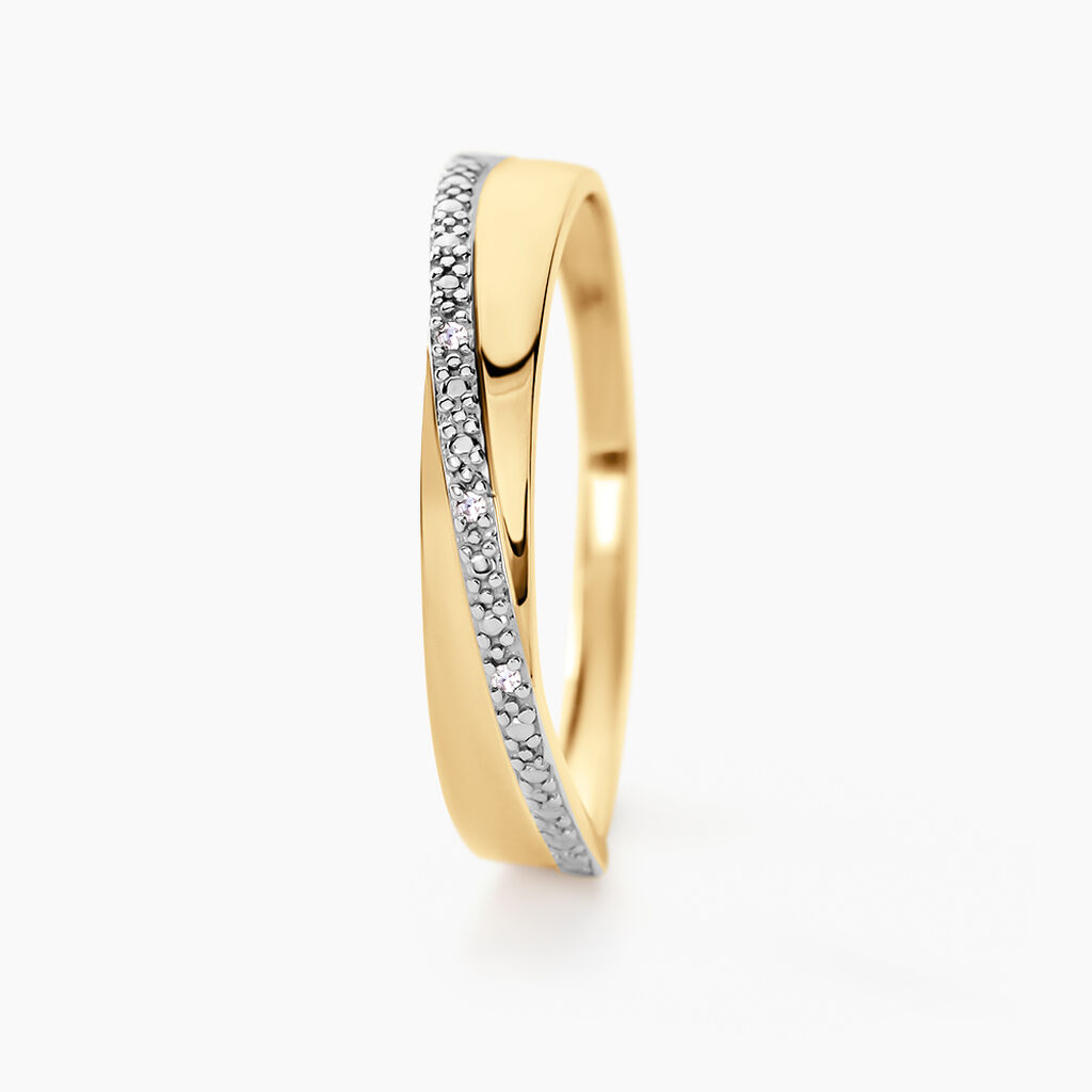 Bague Timira Or Jaune Diamant - Bagues avec pierre Femme | Histoire d’Or