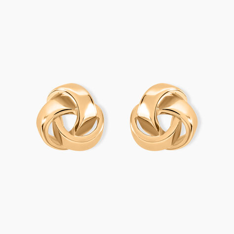 Boucles D'oreilles Puces Marcelina Plaqué Or Jaune - Boucles d'oreilles fantaisie Femme | Histoire d’Or