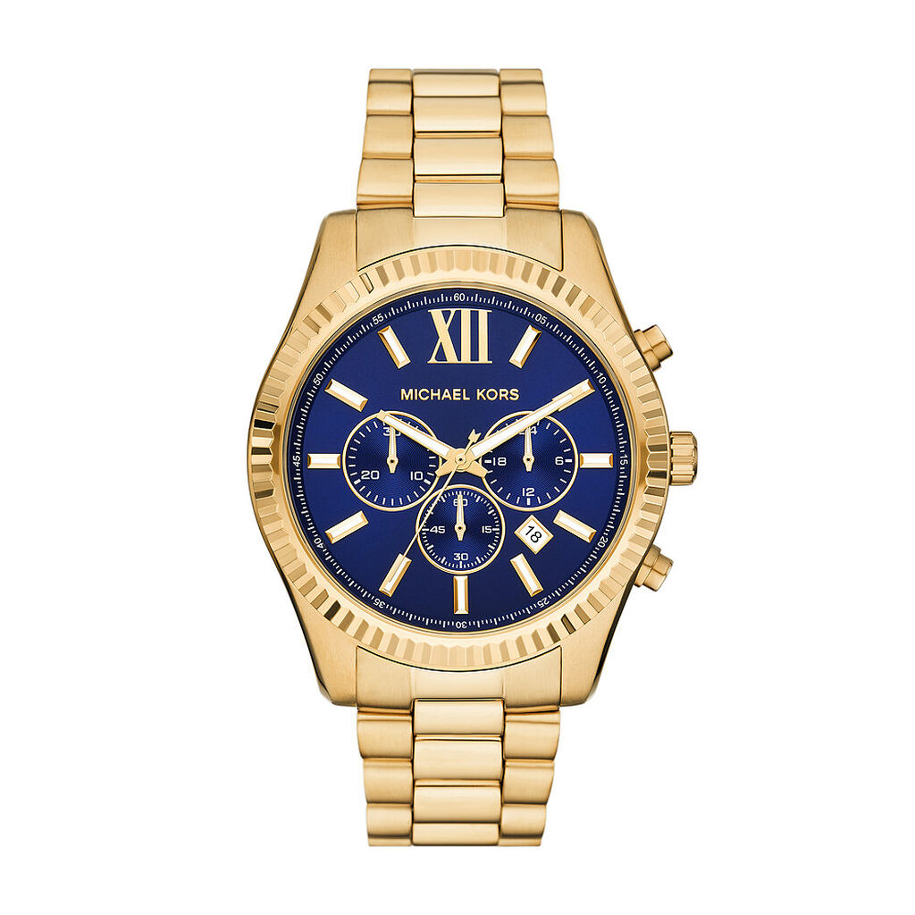 Montre Michael Kors Lexington Bleu - Montres Homme | Histoire d&rsquo;Or