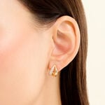 Cr&eacute;oles Shiny Bold Plaqu&eacute; Or Jaune Oxyde De Zirconium - Cr&eacute;oles fantaisie Femme | Histoire d&rsquo;Or