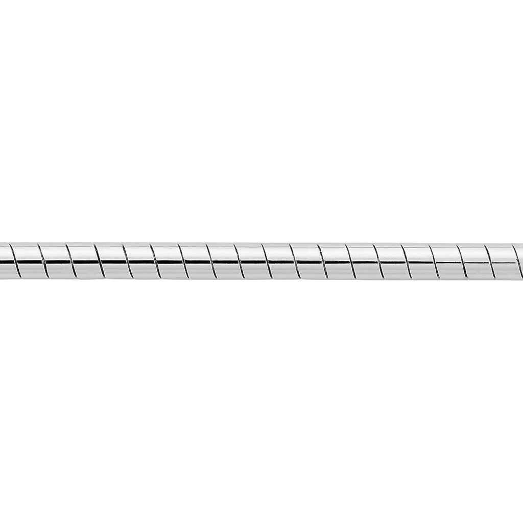 Chaîne Kassie Maille Omega Argent Blanc