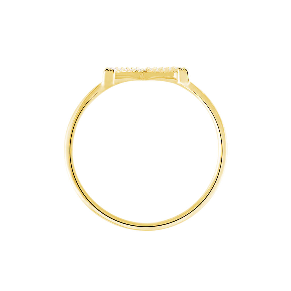 Bague Celene Or Jaune Oxyde De Zirconium - Bagues avec pierre Femme | Histoire d&rsquo;Or